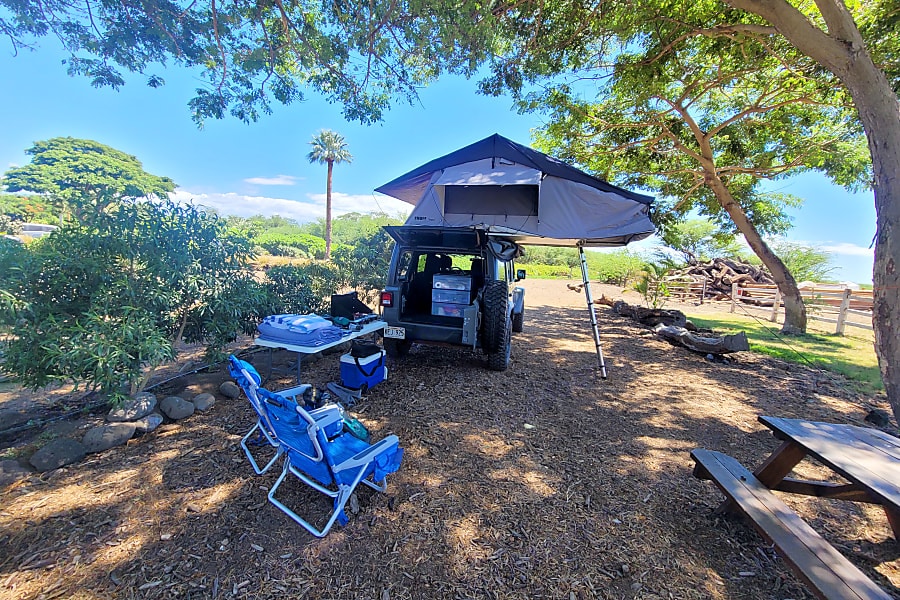 Jeep With Tent On Top Rental In Maui 