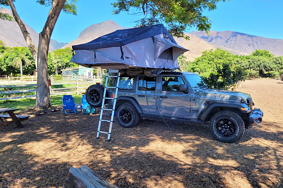 Jeep With Tent On Top Rental On Maui
