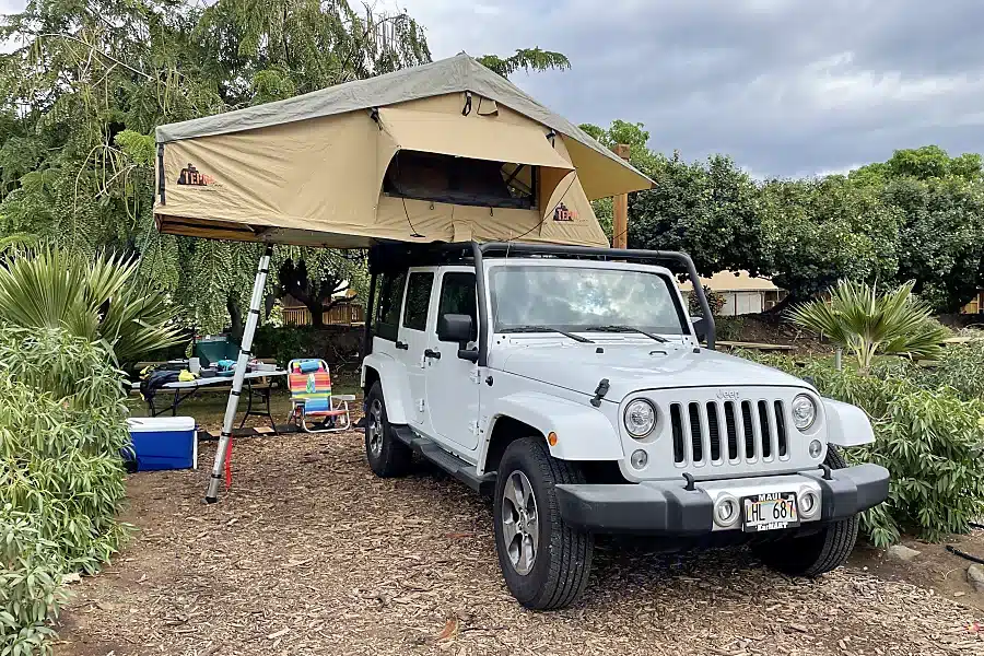 rent a tent camper on Maui 2