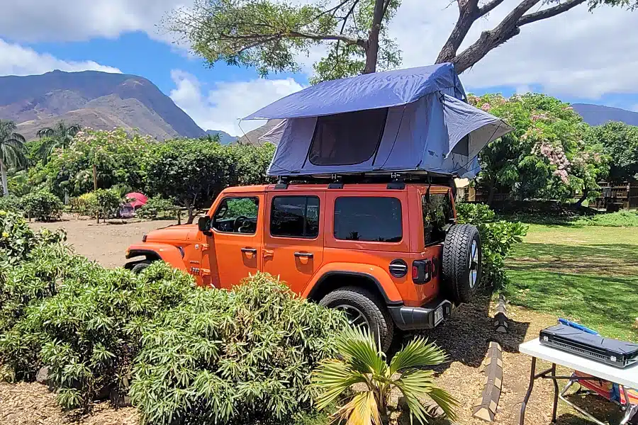 Jeep Wrangler Camper On Maui